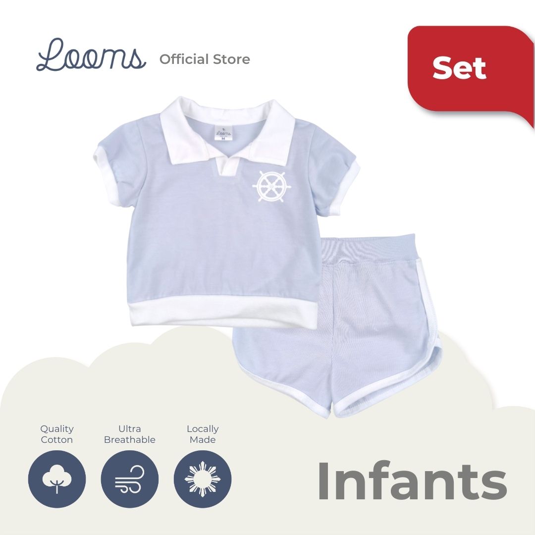HAMPTONS POLO SHIRT AND SHORTS SET FOR INFANTS (3-12 MOS)