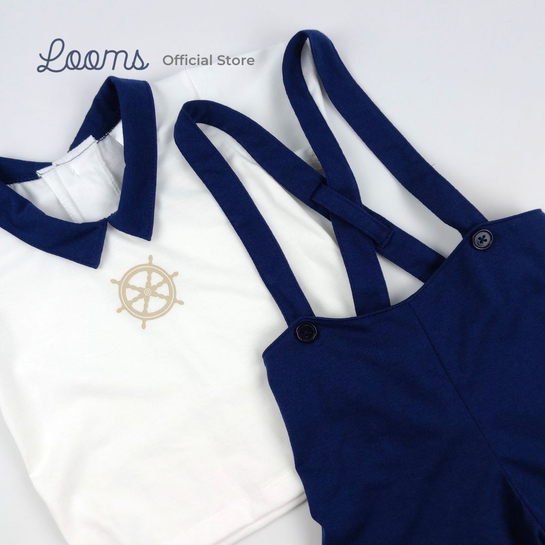 HAMPTONS SHIRT WITH SUSPENDER SHORTS SET FOR INFANTS (3-12 MOS)