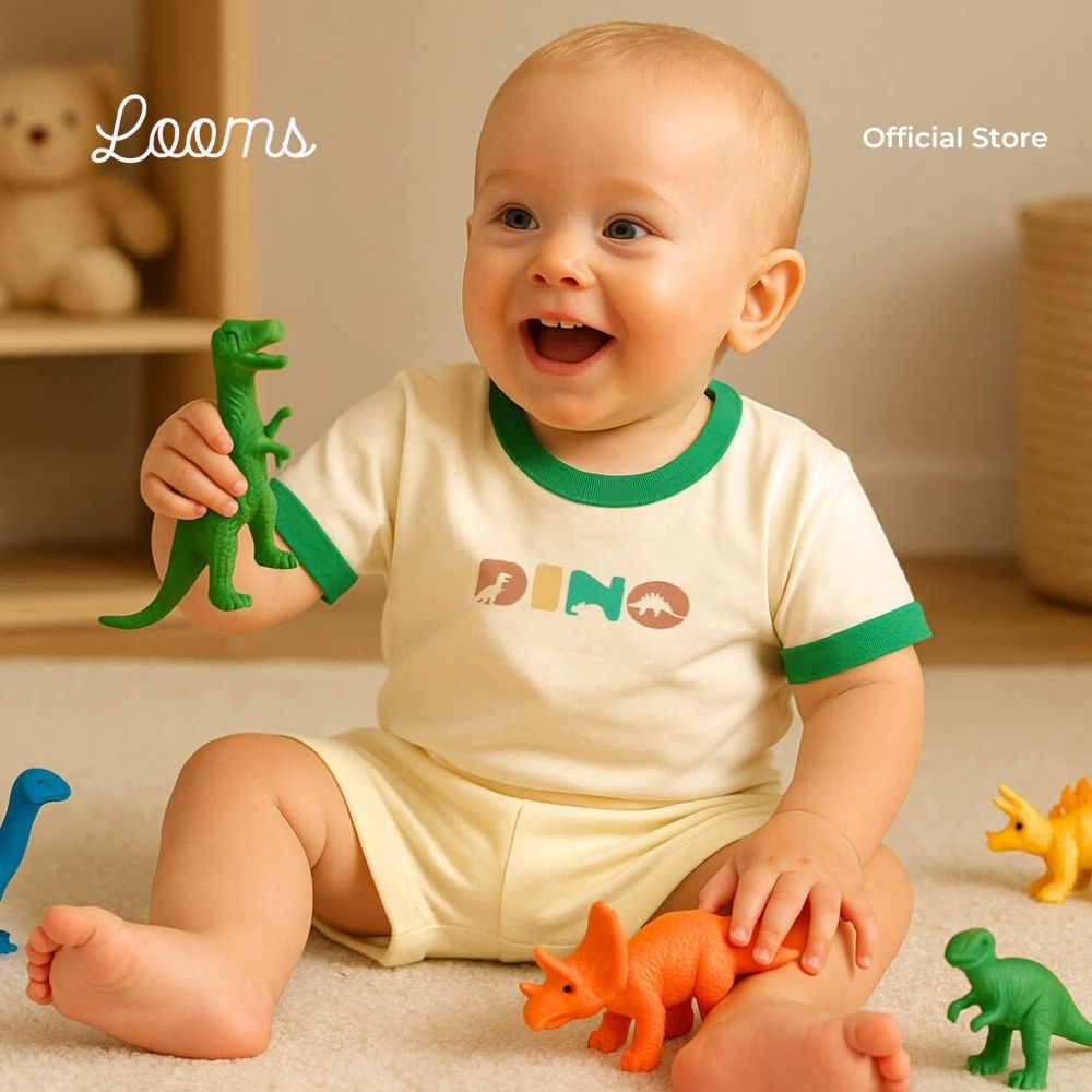 DINOVERSE T-SHIRT AND SHORTS SET FOR INFANTS (3-12 MOS)