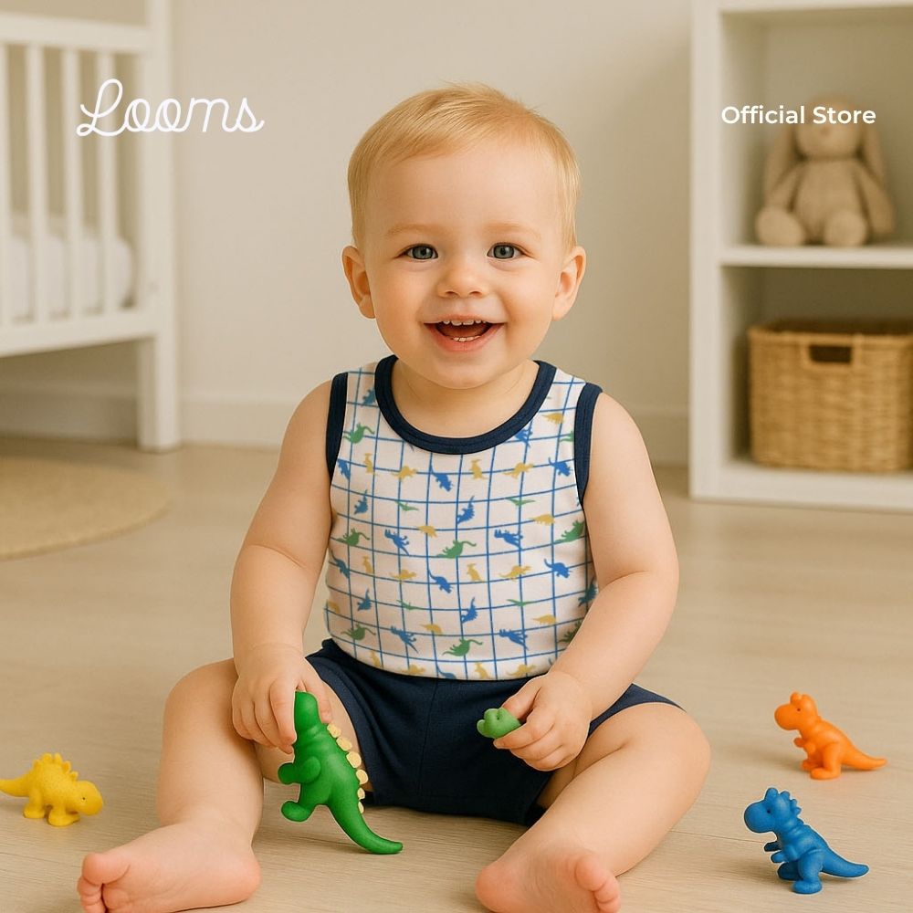 DINOVERSE MUSCLE TEE AND SHORTS SET FOR INFANTS (3-12 MOS)