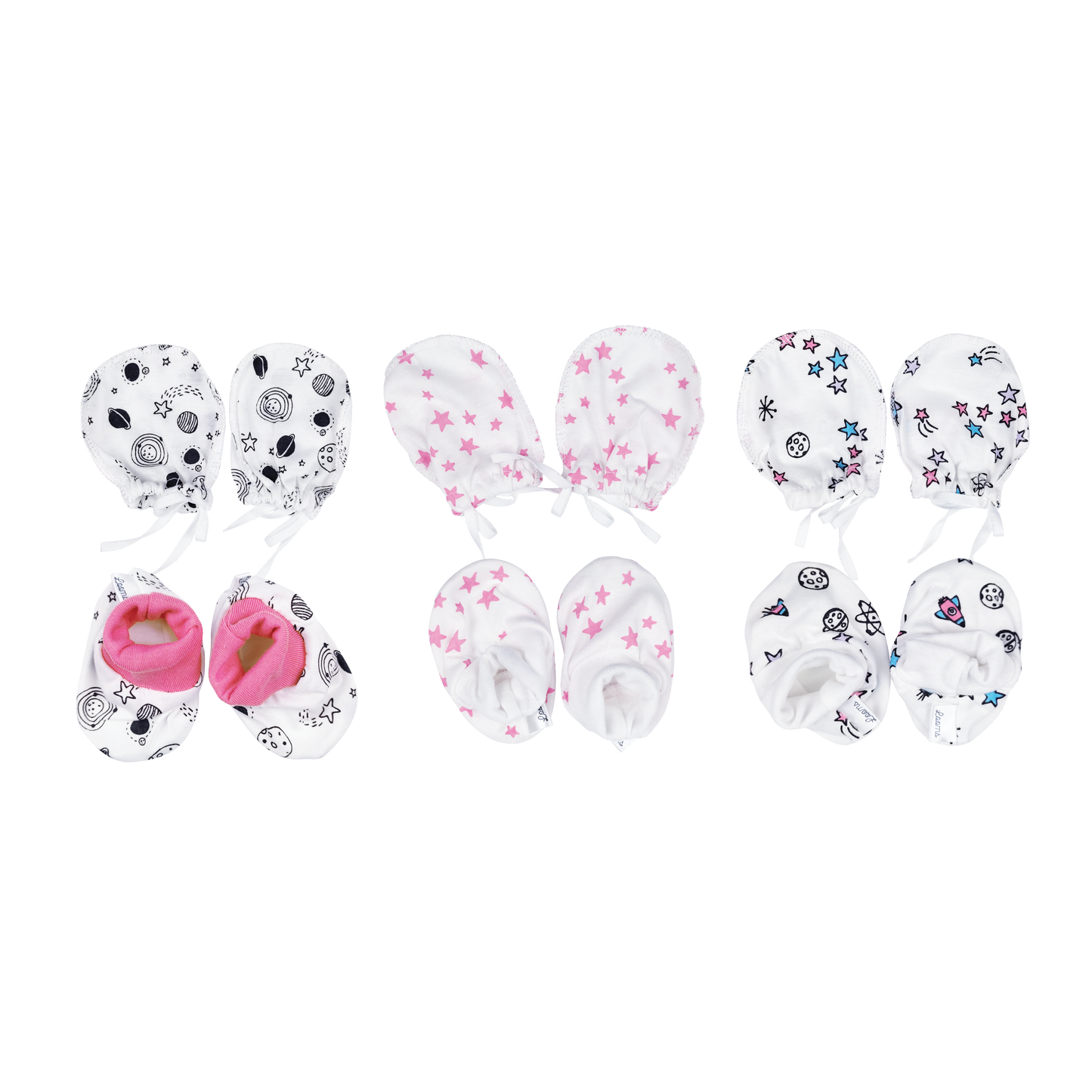 SPACE KIDS 3IN1 MITTENS & BOOTIES FOR INFANTS