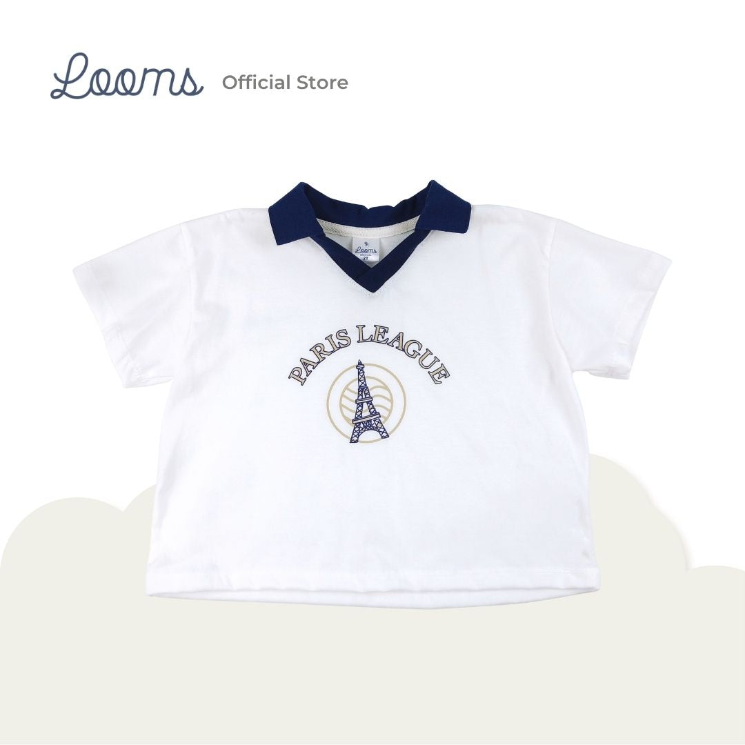 FRENCH SUMMER OVERSIZED SHIRT AND SHORTS SET FOR TODDLERS (1-3 YRS)