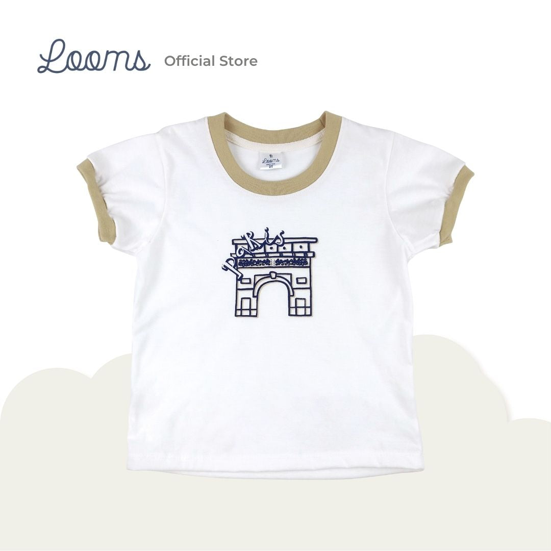FRENCH SUMMER T-SHIRT AND SHORTS SET FOR TODDLERS (1-3 YRS)