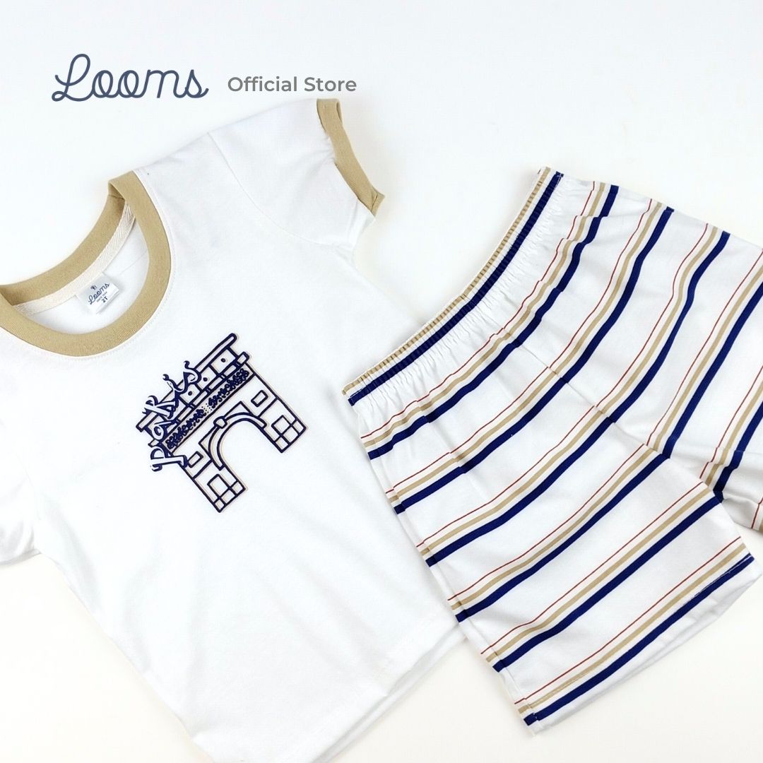 FRENCH SUMMER T-SHIRT AND SHORTS SET FOR TODDLERS (1-3 YRS)