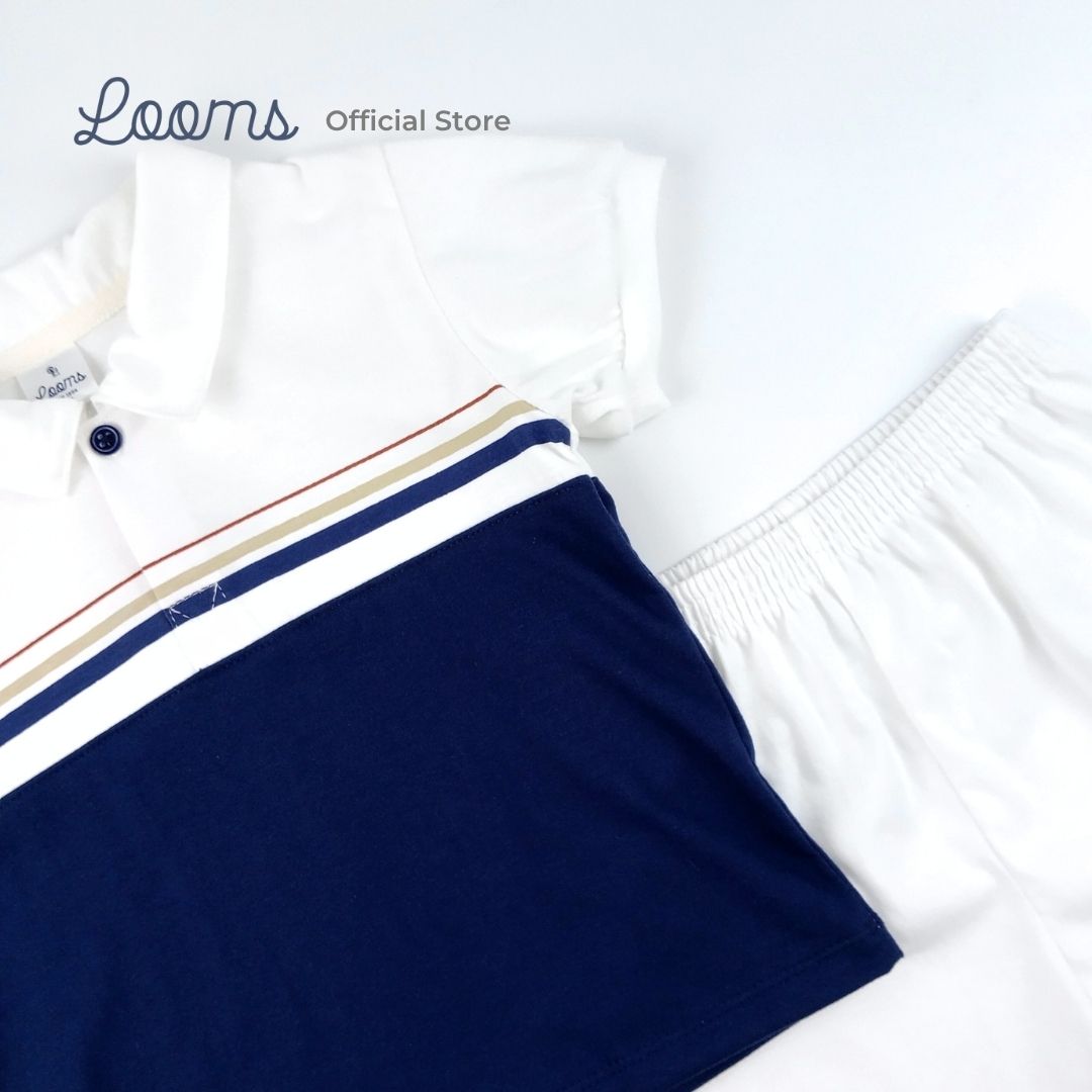 FRENCH SUMMER POLO SHIRT AND SHORTS SET FOR TODDLERS (1-3 YRS)