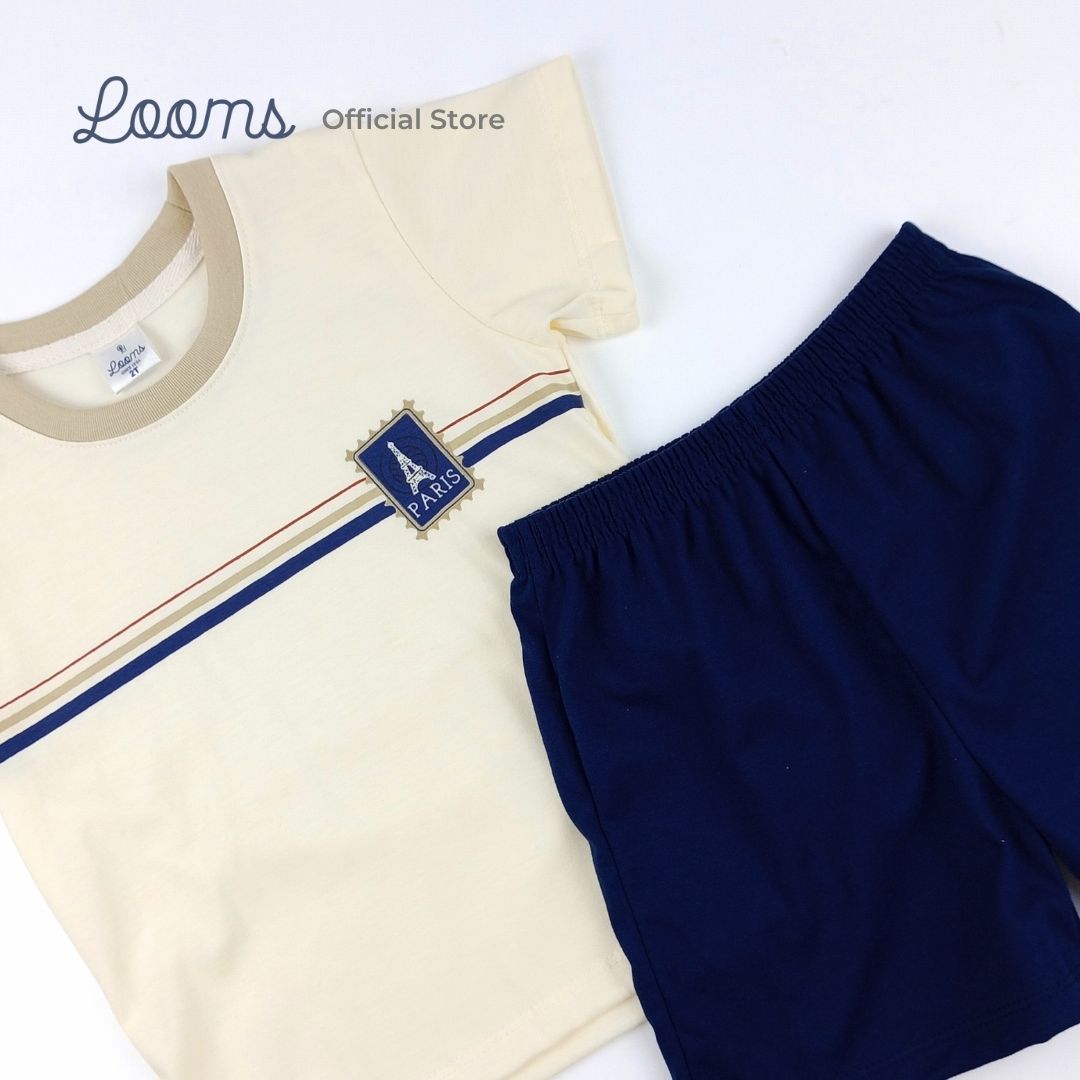 FRENCH SUMMER T-SHIRT AND SHORTS SET FOR TODDLERS (1-3 YRS)