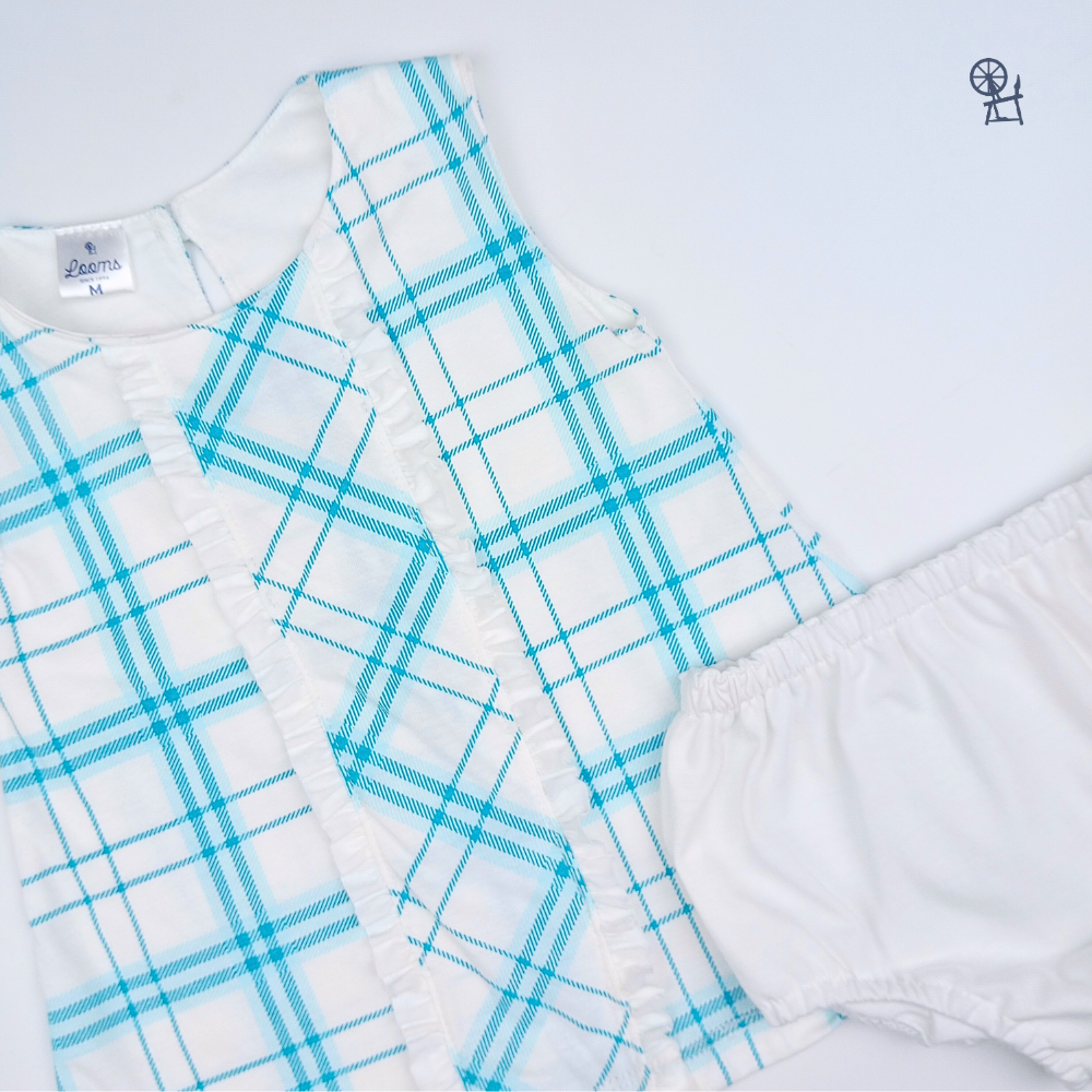 PLAIDS DRESS WITH PANTY FOR INFANTS (3-12 MONTHS)