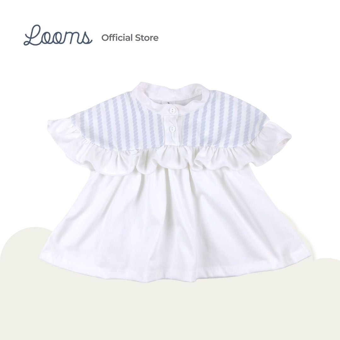 HAMPTONS RUFFLED DRESS AND PANTY SET FOR INFANTS (0-12 MOS)