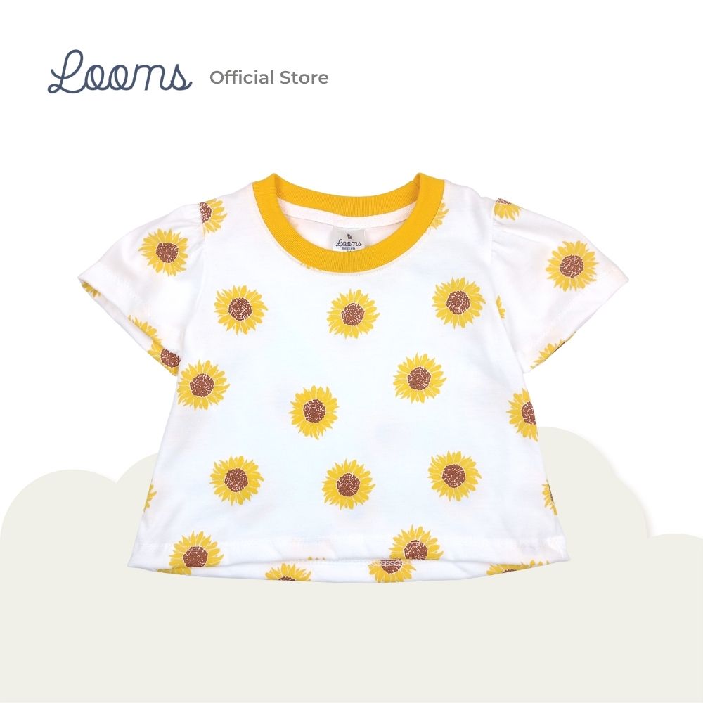 SUNFLOWER BLOUSE AND TUTU SKIRT SET FOR INFANTS (0-12 MOS)