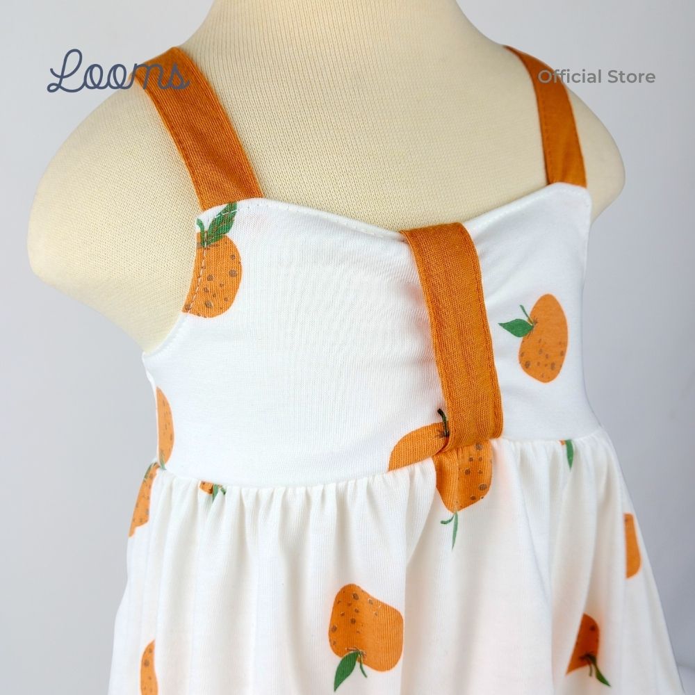 ORANGE FARM DRESS FOR INFANTS (0-12 MOS)