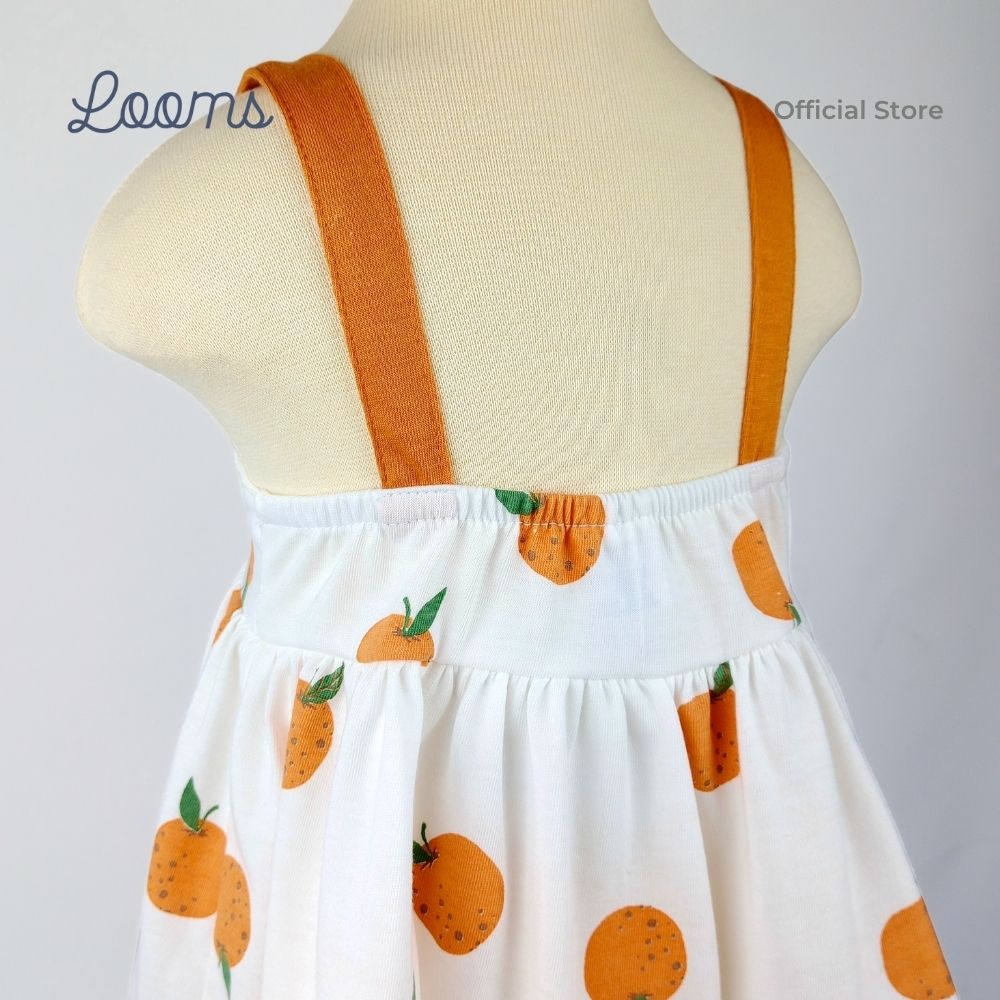 ORANGE FARM DRESS FOR INFANTS (0-12 MOS)