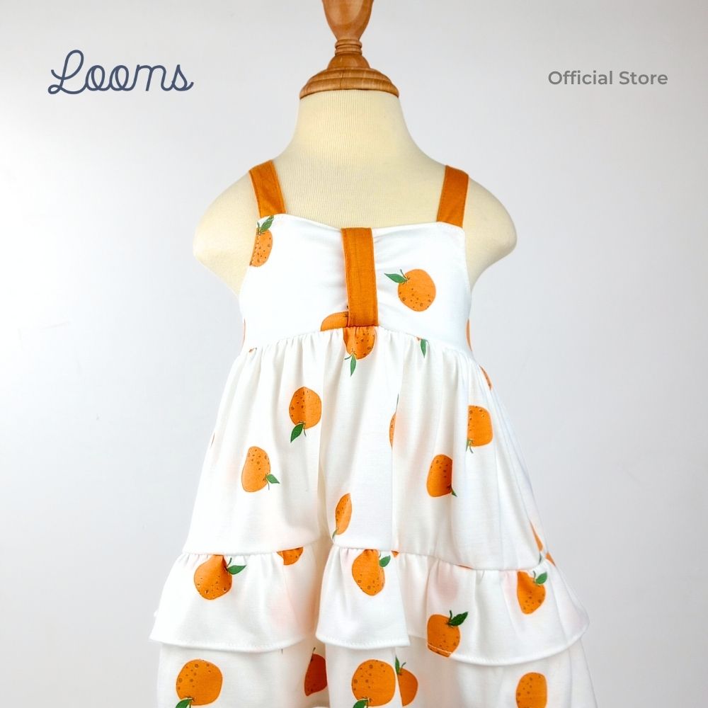 ORANGE FARM DRESS FOR INFANTS (0-12 MOS)