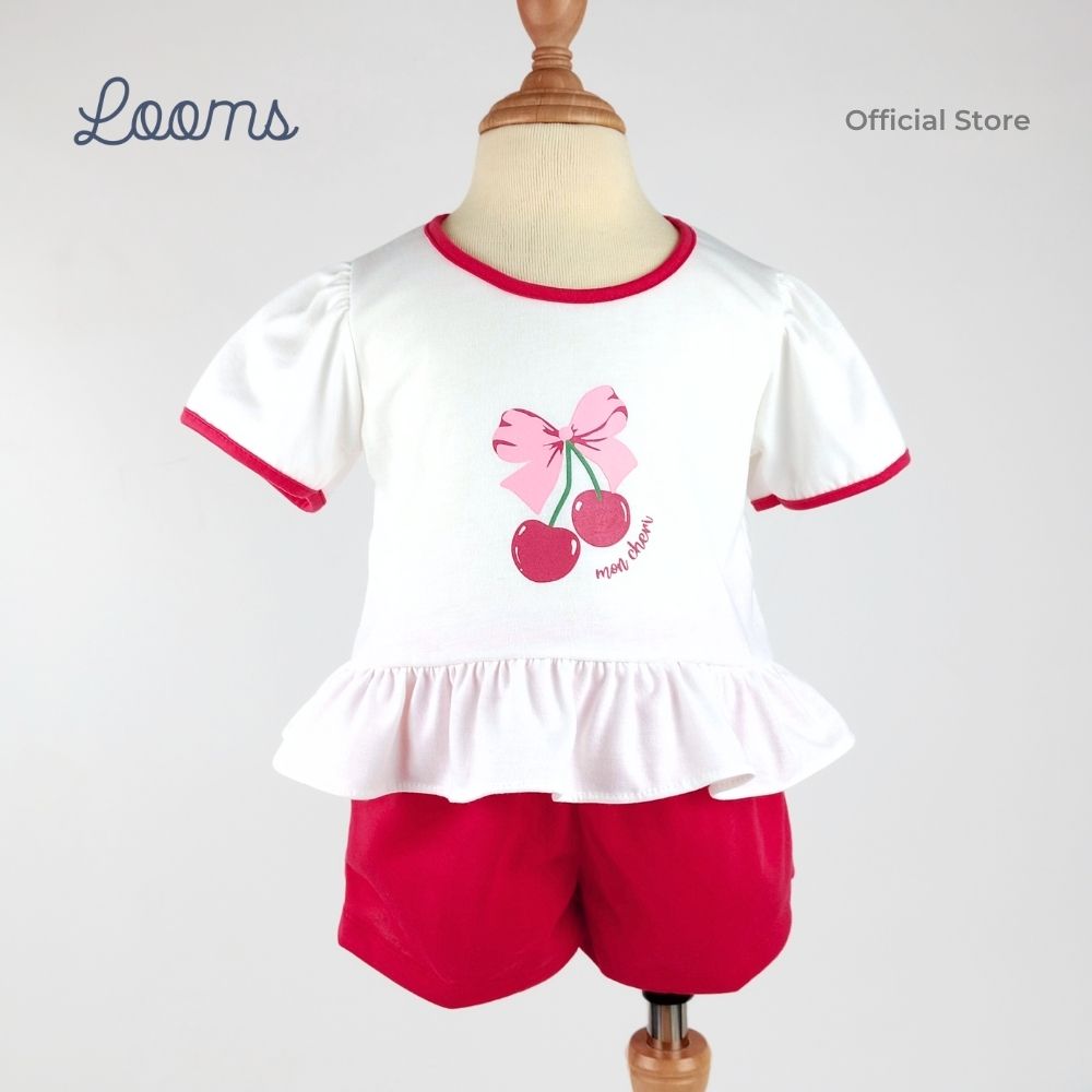 MON CHERI BLOUSE AND SHORTS SET FOR INFANTS (0-12 MOS)