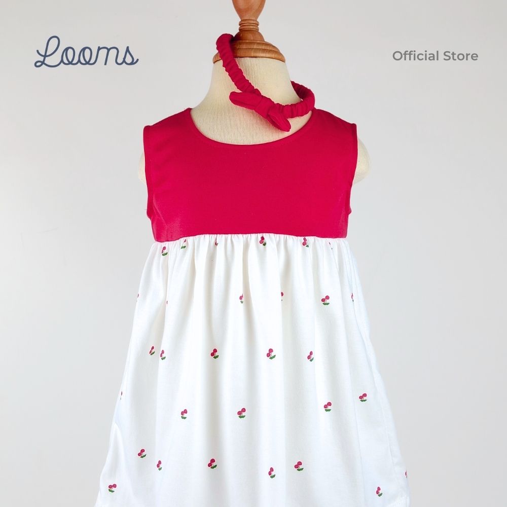 MON CHERI DRESS WITH HEADBAND SET FOR INFANTS (0-12 MOS)