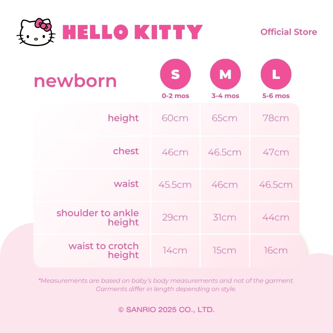HELLO KITTY CUDDLY ONESIE FOR NEWBORN 0-6 MONTHS