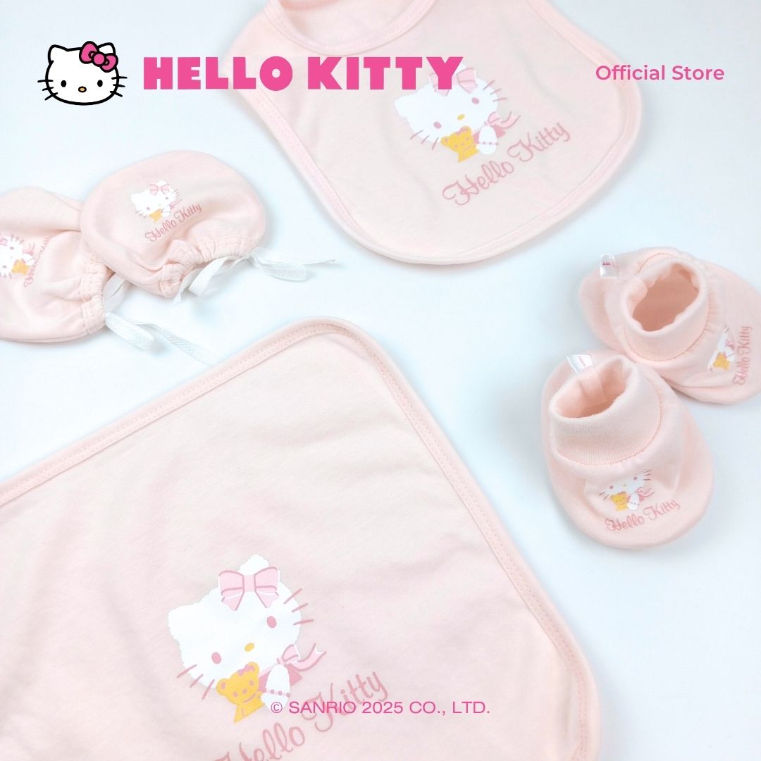 HELLO KITTY CUDDLY BONNET FOR NEWBORN 0-6 MONTHS