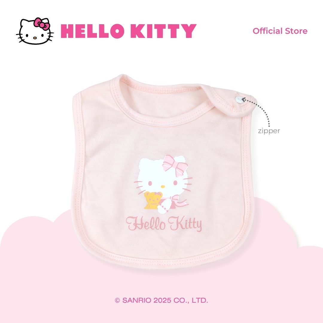 HELLO KITTY CUDDLY BIB FOR NEWBORN 0-6 MONTHS