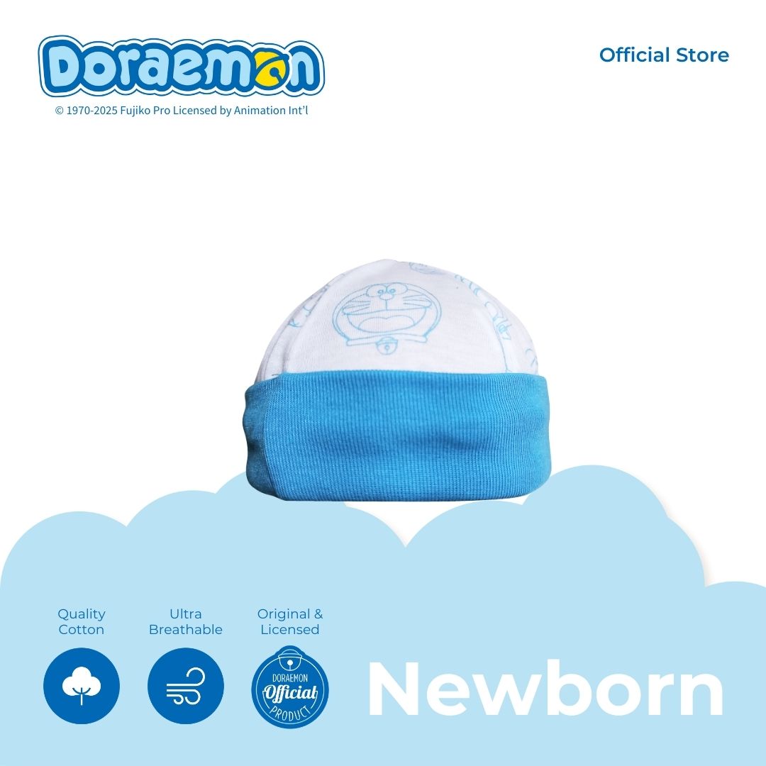 DORAEMON FAMILY BONNET FOR NEWBORN 0-6 MONTHS