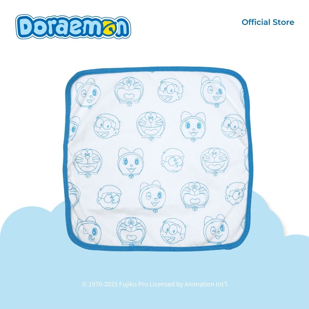 DORAEMON FAMILY WASH CLOTH FOR NEWBORN 0-6 MONTHS