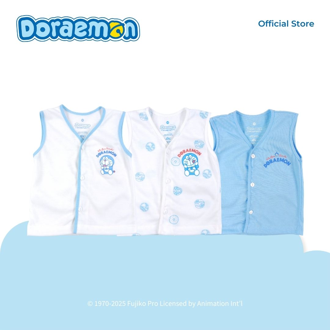 DORAEMON SWEETS 3 IN 1 SLEEVELESS TOP FOR NEWBORN (0-6 MOS)