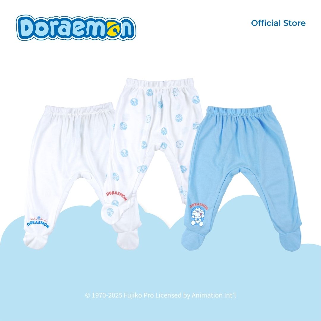 DORAEMON SWEETS 3 IN 1 FOOTED PAJAMA FOR NEWBORN (0-6 MOS)