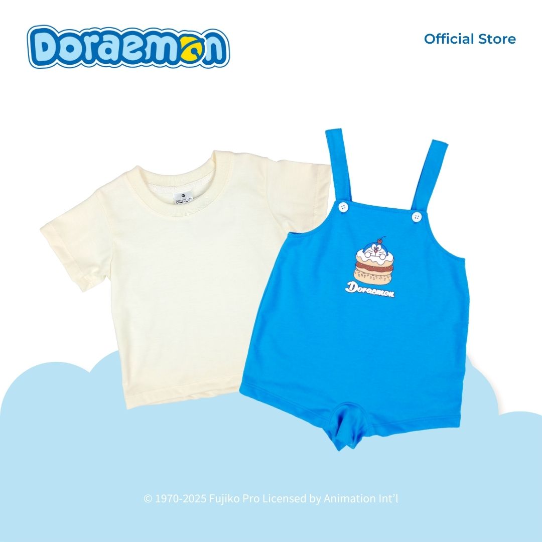 DORAEMON DESSERTS JUMPER SET FOR INFANTS (3-12 MOS)