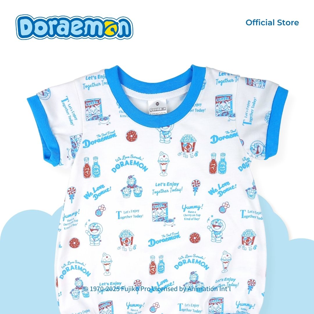 DORAEMON POPCORN ONESIE FOR INFANTS (3-12 MOS)