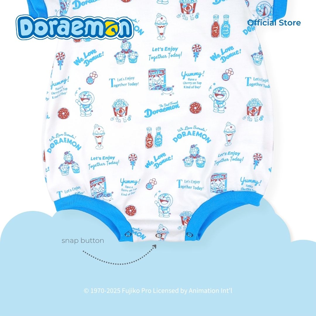 DORAEMON POPCORN ONESIE FOR INFANTS (3-12 MOS)
