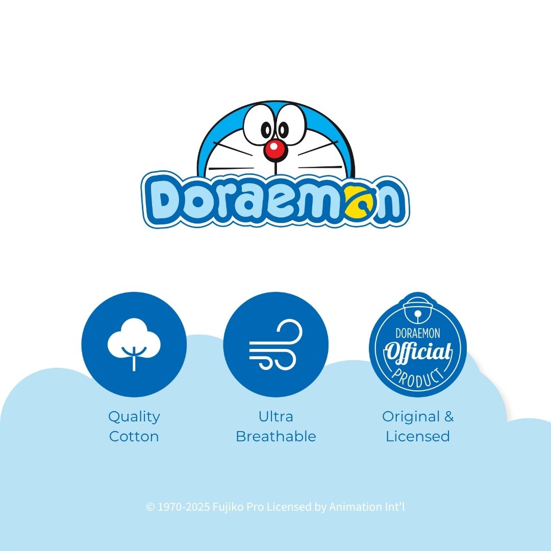 DORAEMON POPCORN ONESIE FOR INFANTS (3-12 MOS)
