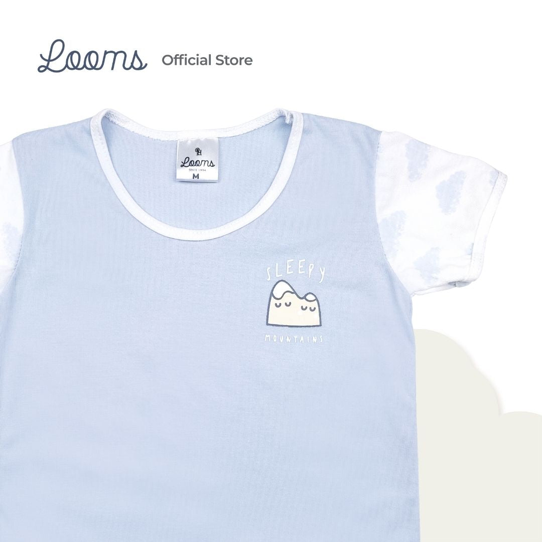 SLEEPY MOUNTAINS T-SHIRT TOP FOR NEWBORN (0-6 MOS)