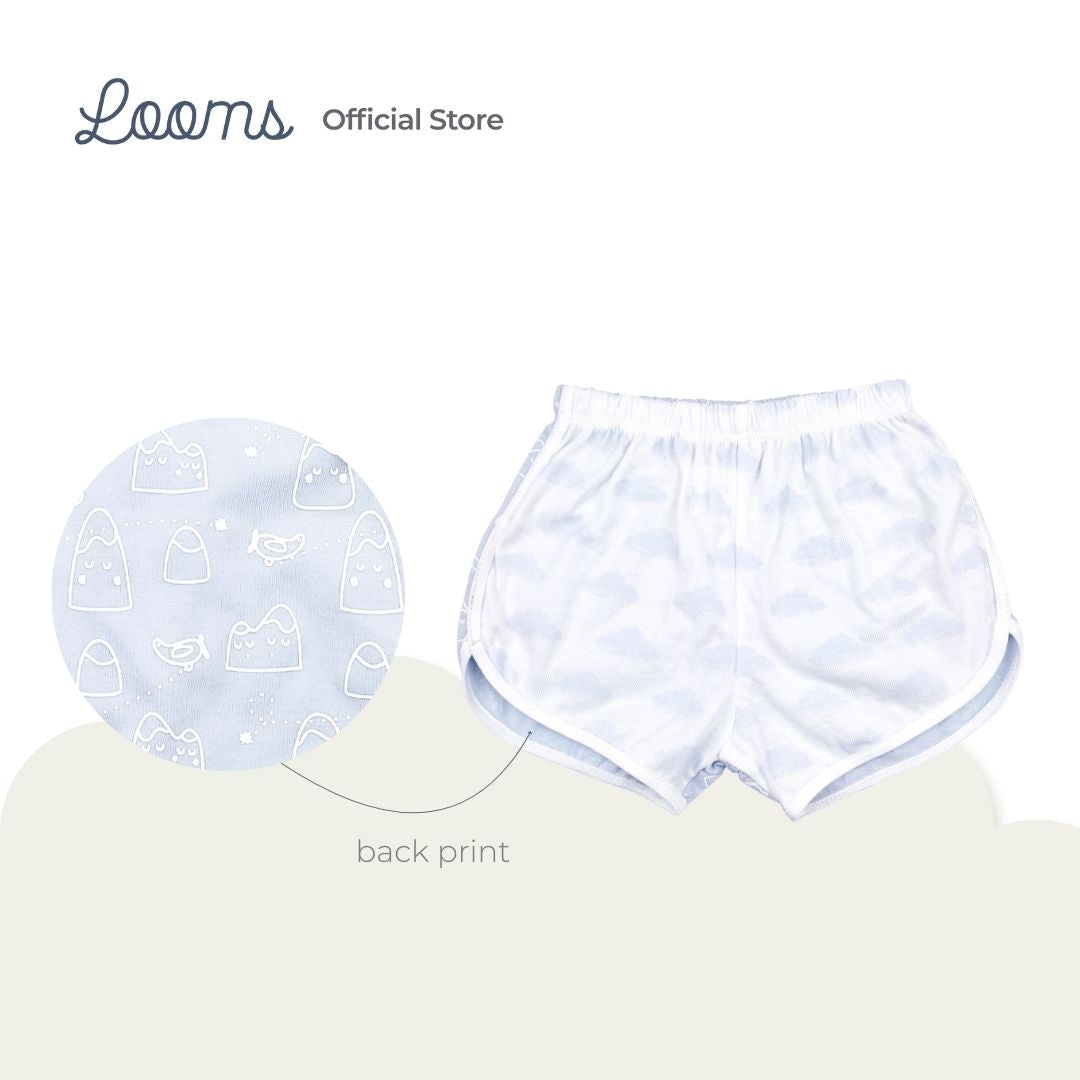 SLEEPY MOUNTAINS SHORTS FOR NEWBORN (0-6 MOS)
