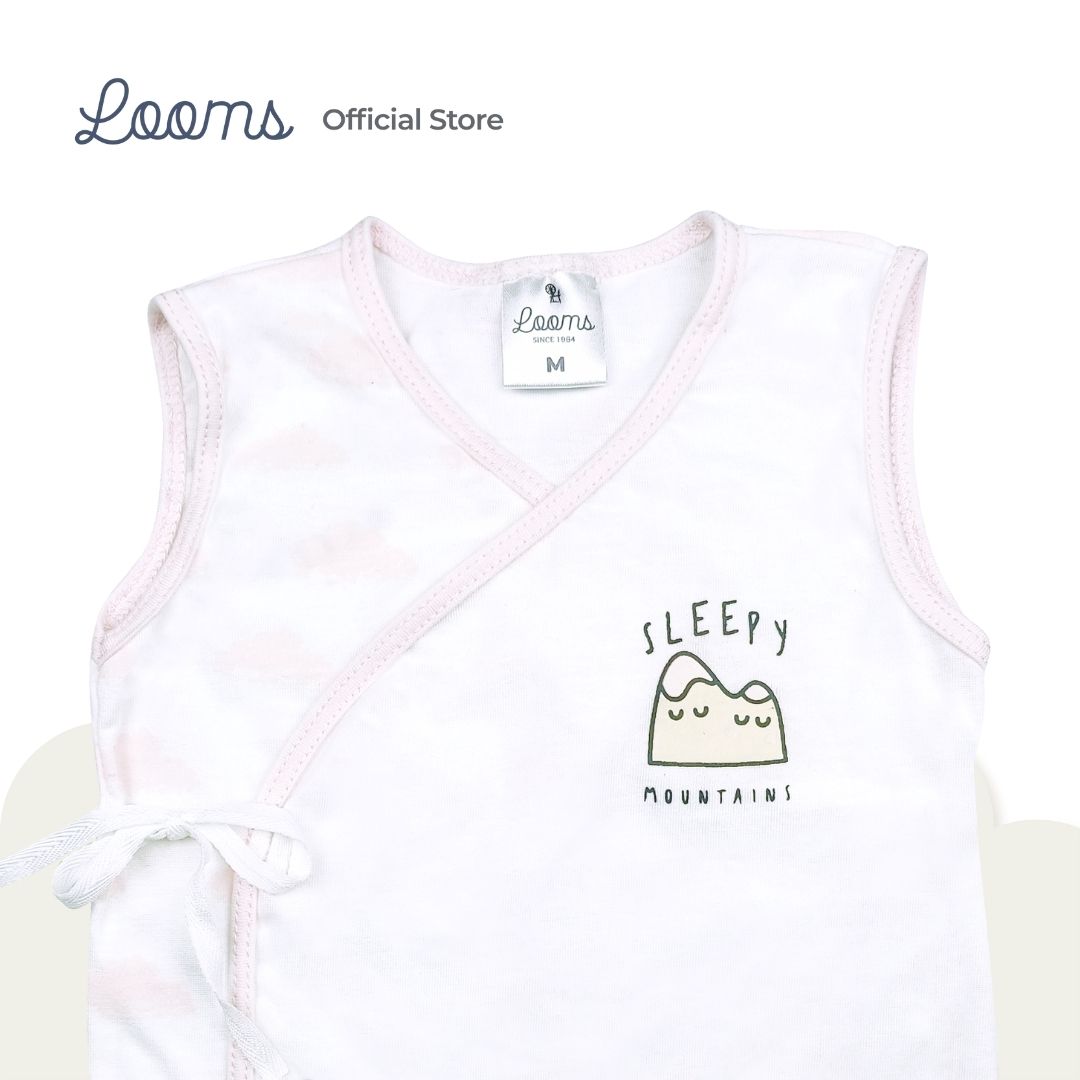 SLEEPY MOUNTAINS TIESIDE SLEEVELESS TOP FOR NEWBORN (0-6 MOS)