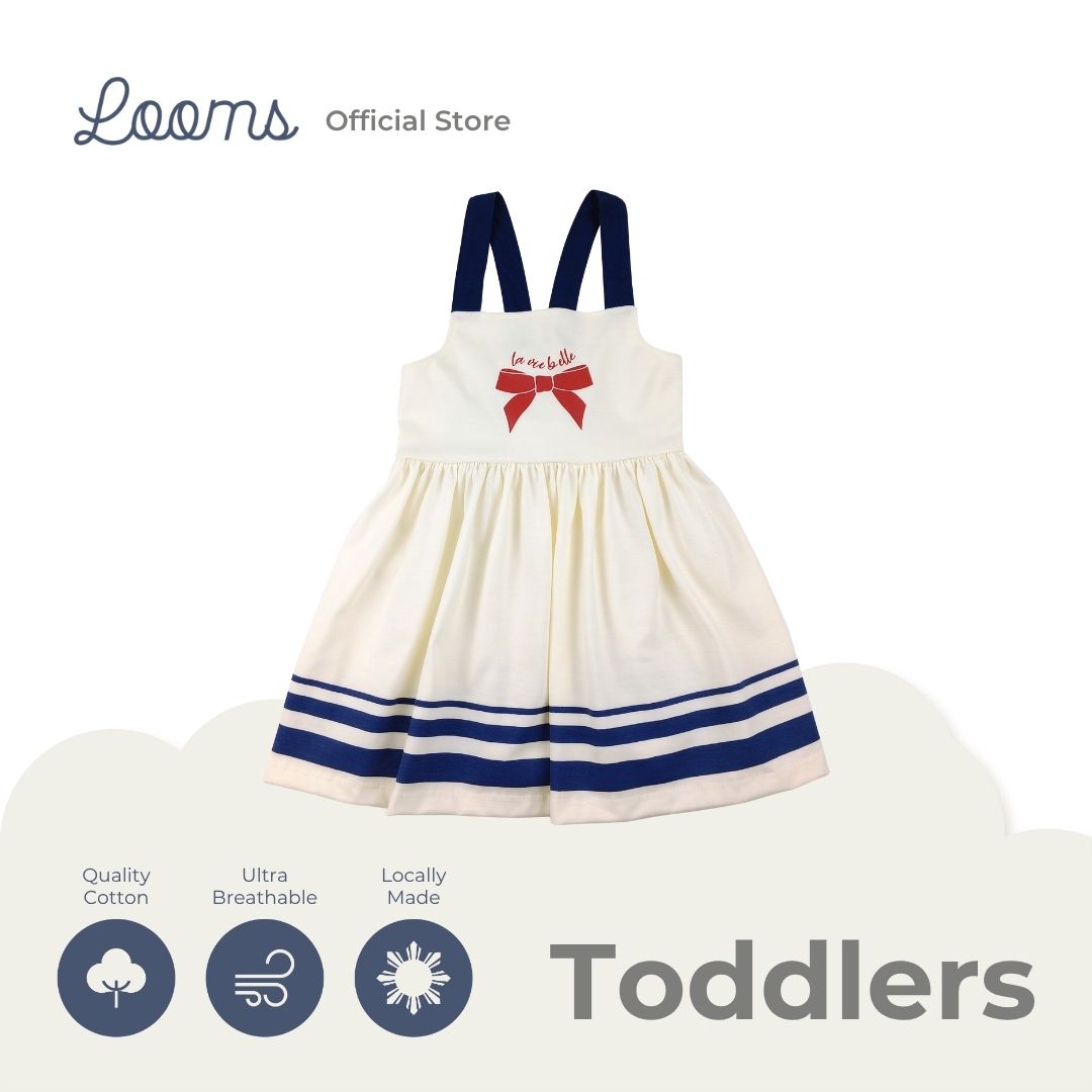 FRENCH SUMMER SUN DRESS FOR TODDLERS (1-3 YRS)