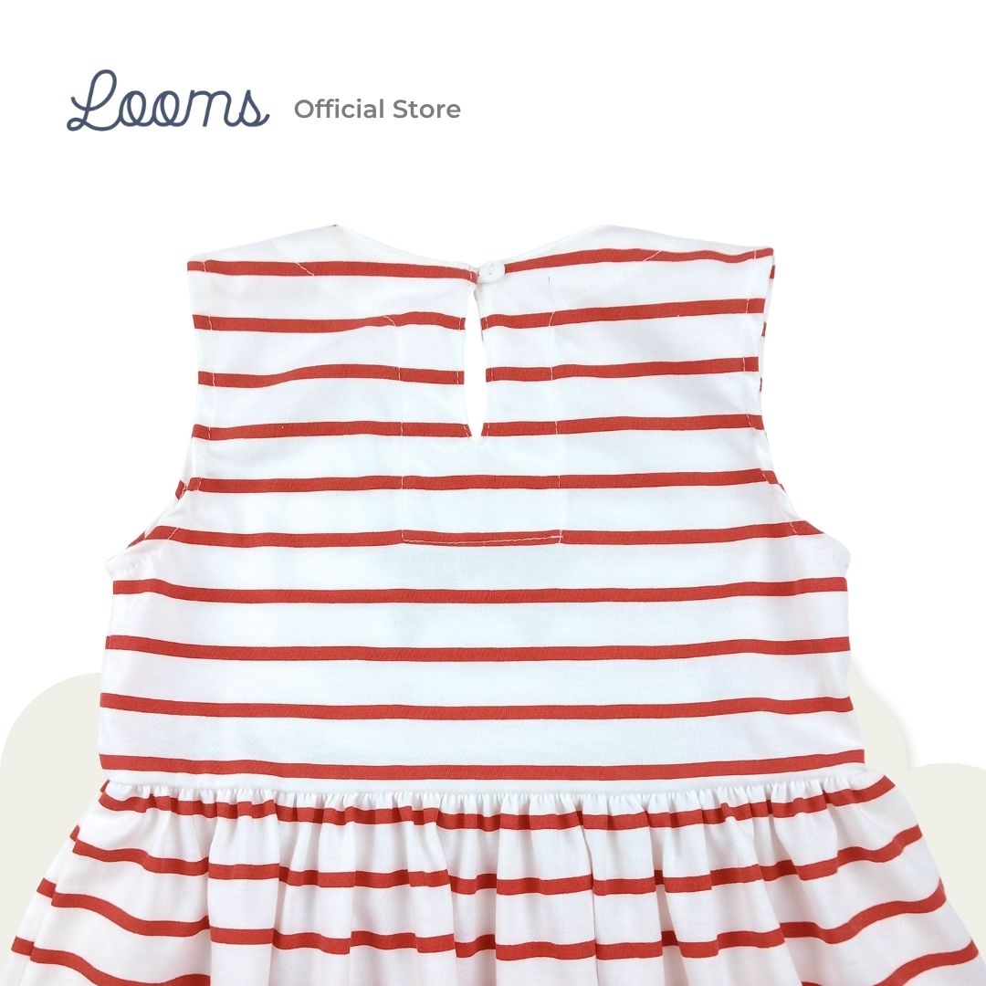 FRENCH SUMMER STRIPED DRESS FOR TODDLERS (1-3 YRS)