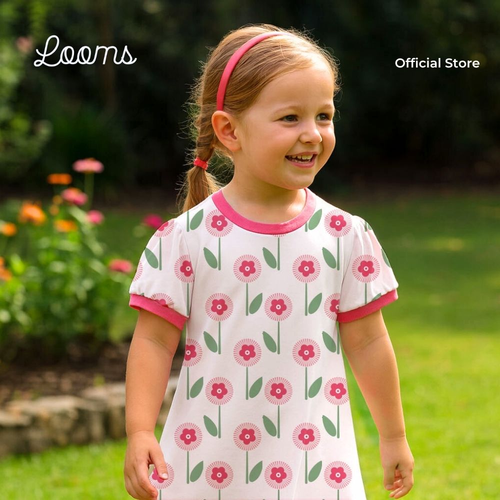 BLOOMS DRESS FOR TODDLERS (1-3 YRS)