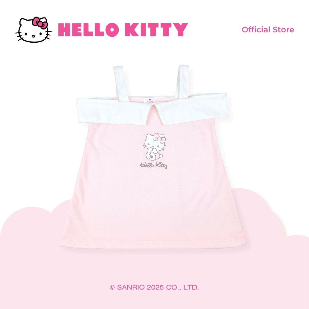 HELLO KITTY HEART DRESS AND PANTY SET FOR INFANTS 3-12 MONTHS