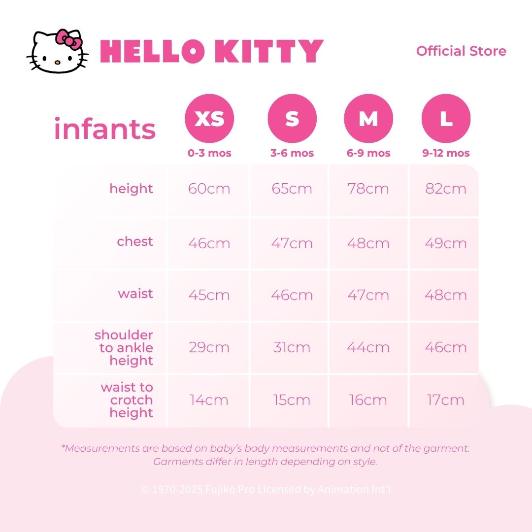 HELLO KITTY HEART DRESS AND PANTY SET FOR INFANTS 3-12 MONTHS