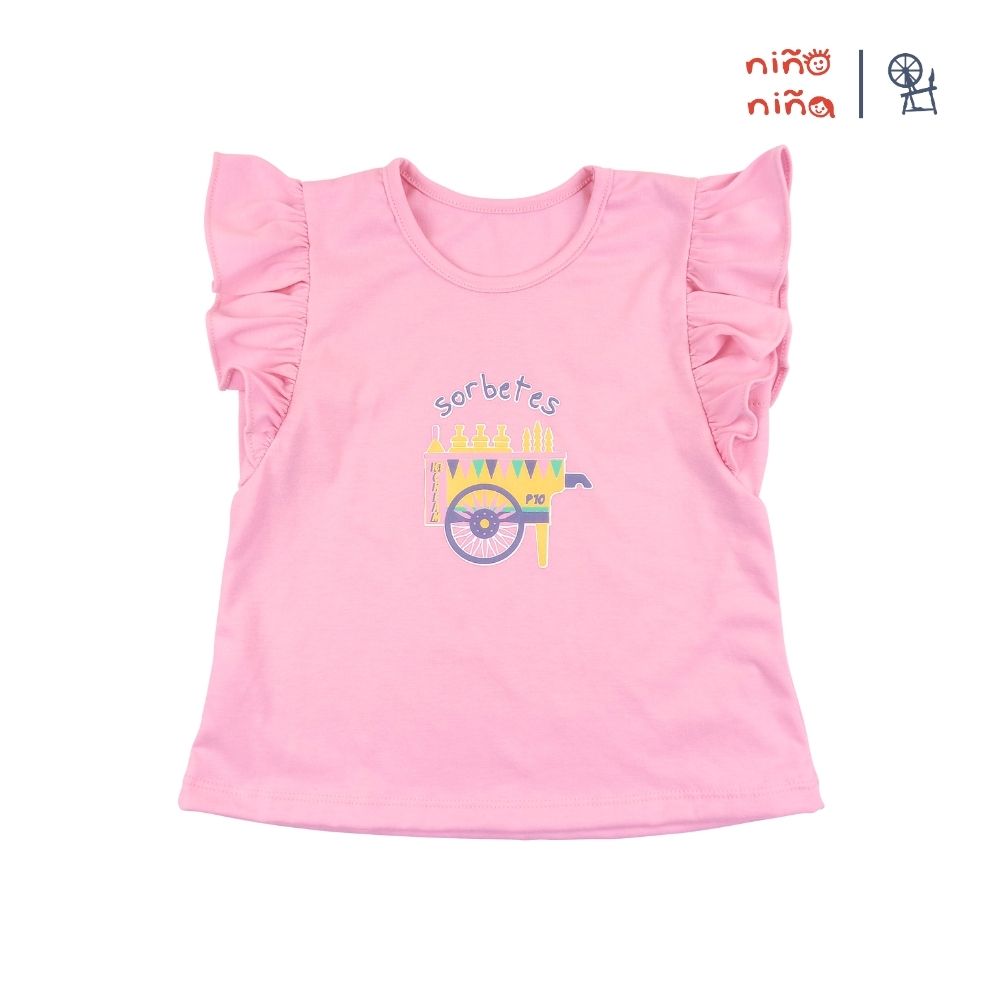 NIÑO NIÑA PINOY STREAT GIRLS BLOUSE AND LEGGINGS FOR TODDLERS 1-4 YEARS OLD