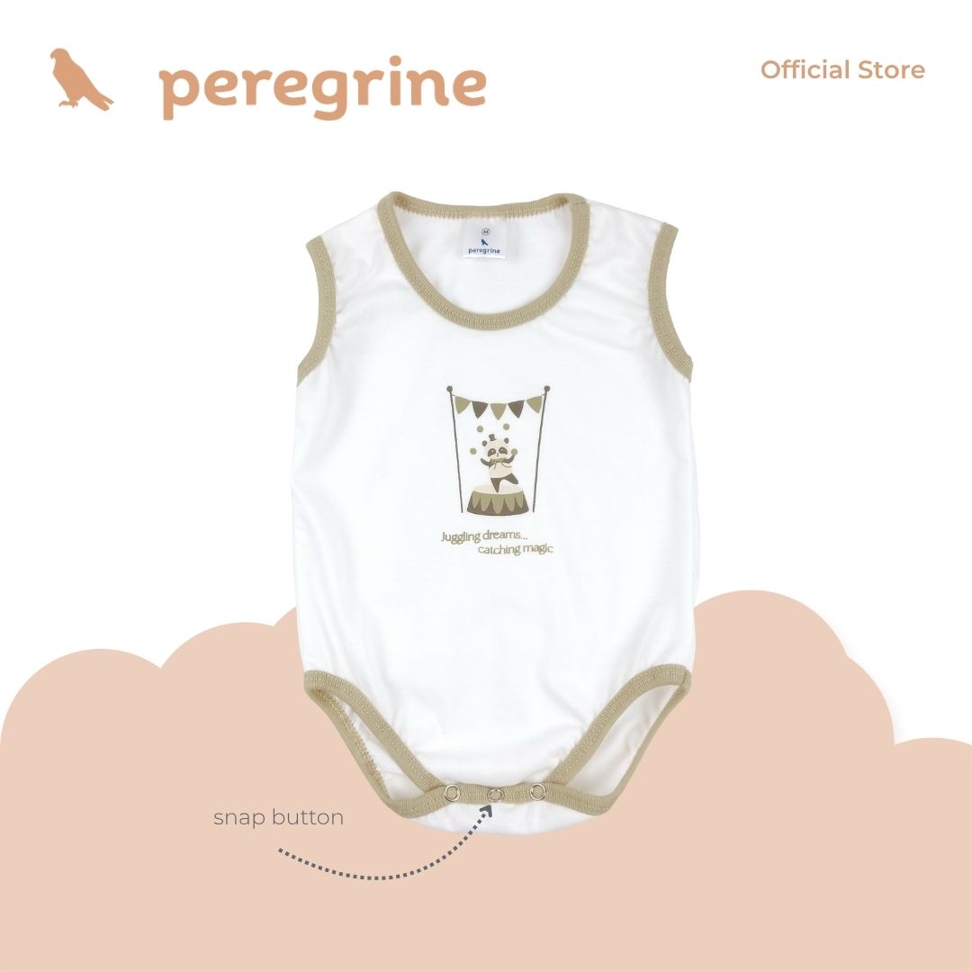 PEREGRINE CIRQUE BEBE SLEEVELESS ONESIE 2 IN 1 PACK FOR NEWBORN (0-6 MOS)