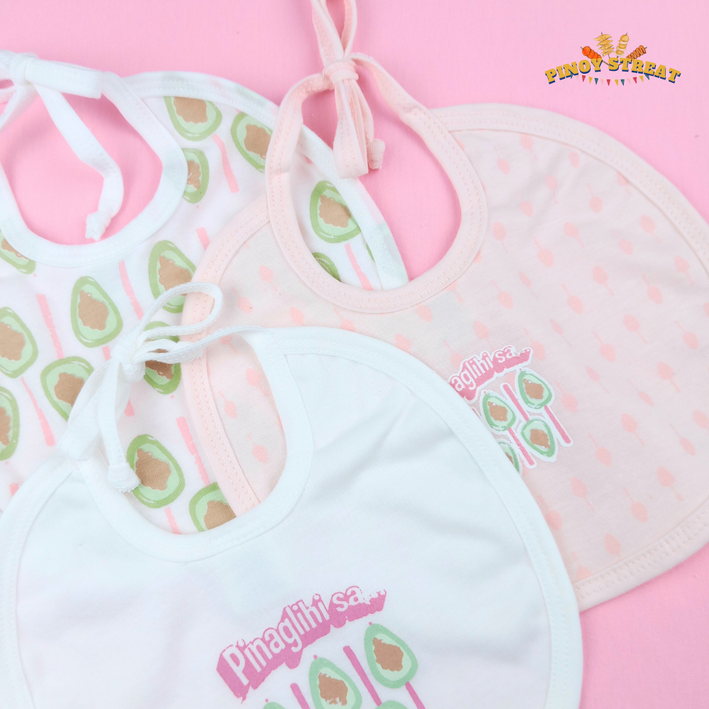 PINOY STREAT 3IN1 BIB FOR NEWBORN (0-6 MONTHS)