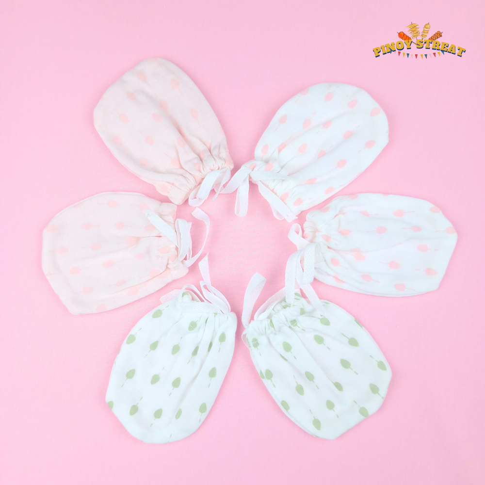 PINOY STREAT 3IN1 MITTENS FOR NEWBORN (0-6 MONTHS)