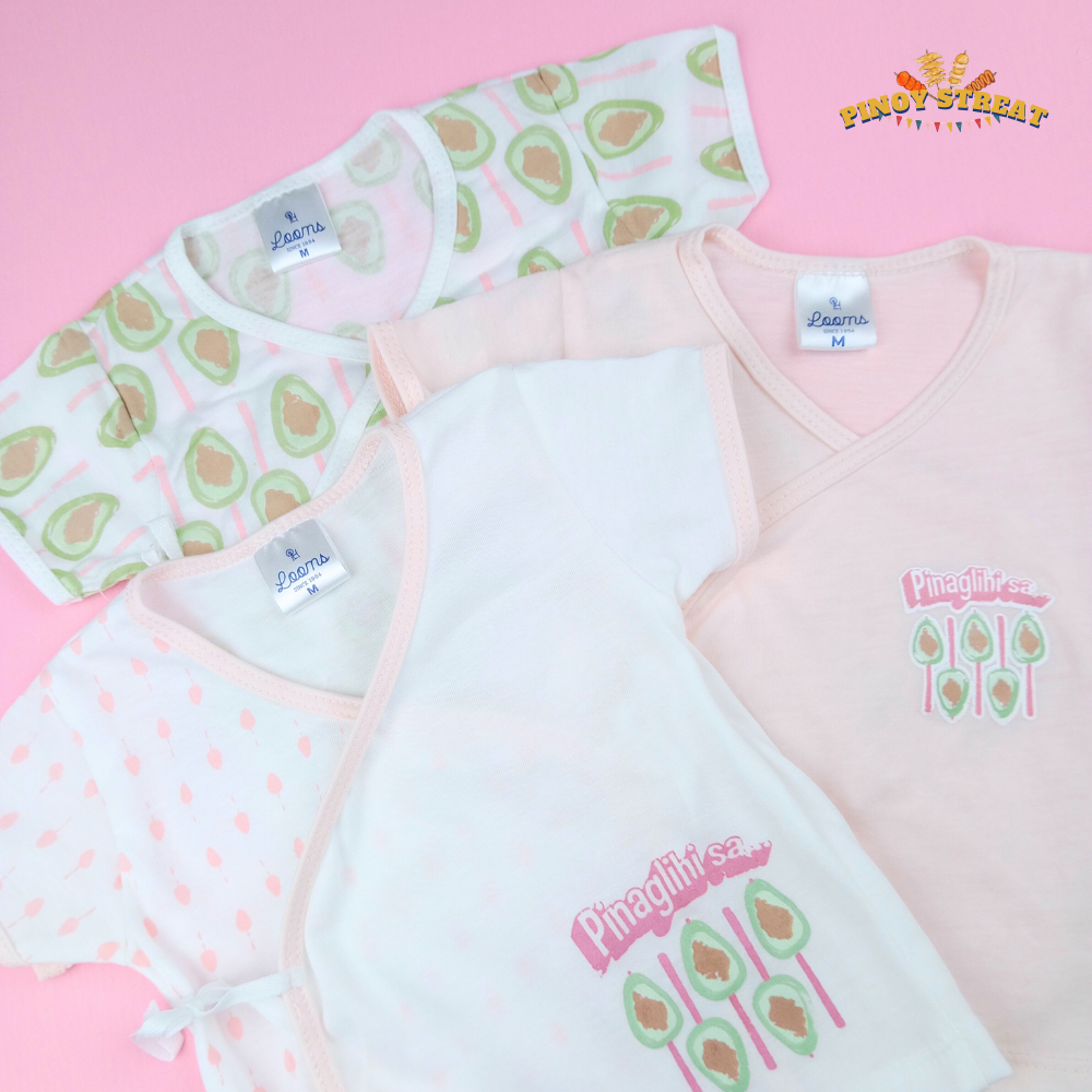 PINOY STREAT 3IN1 SHORT SLEEVED TIESIDE FOR NEWBORN (0-6 MONTHS)