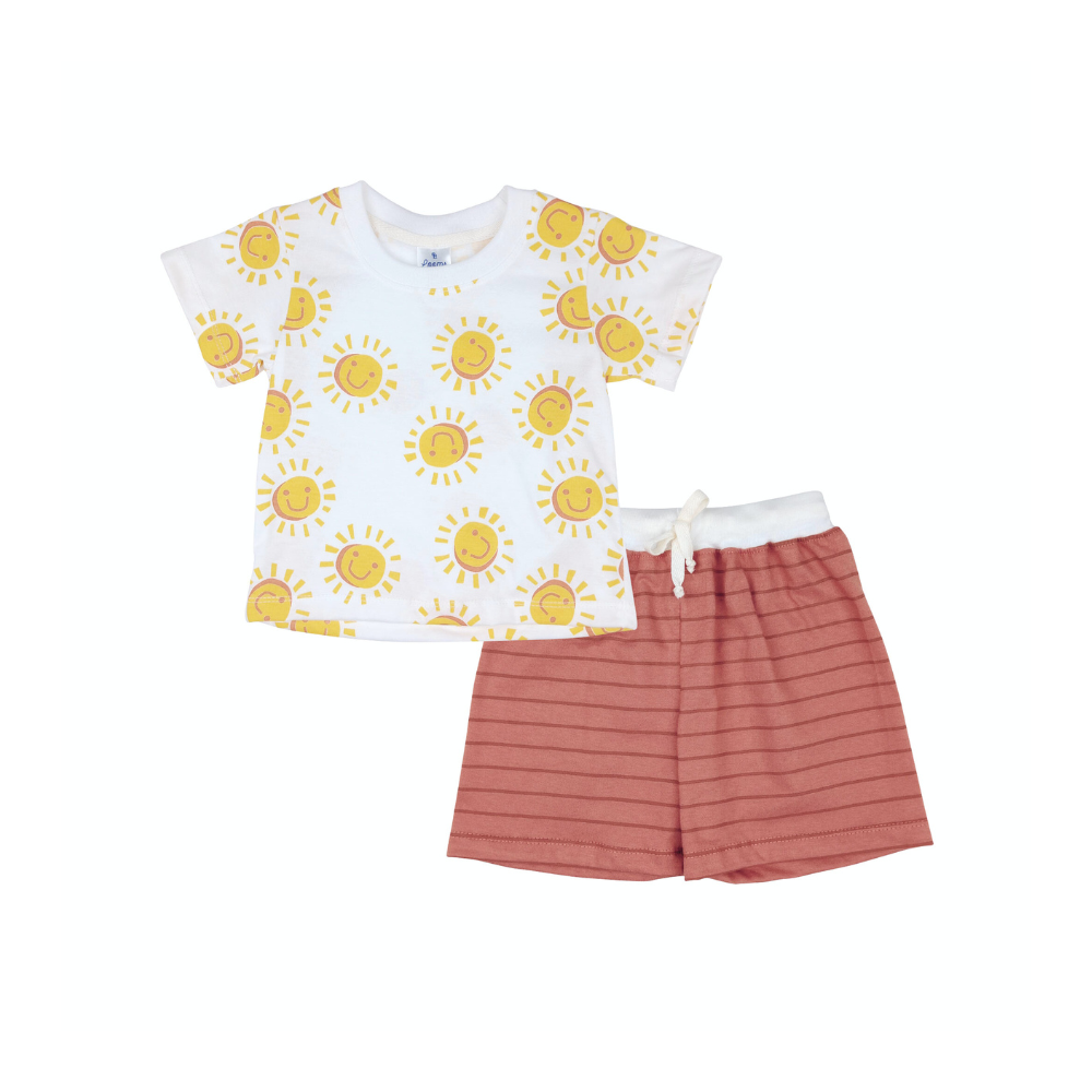 SUNNIES TSHIRT & SHORTS FOR INFANTS  (3-12 MONTHS)