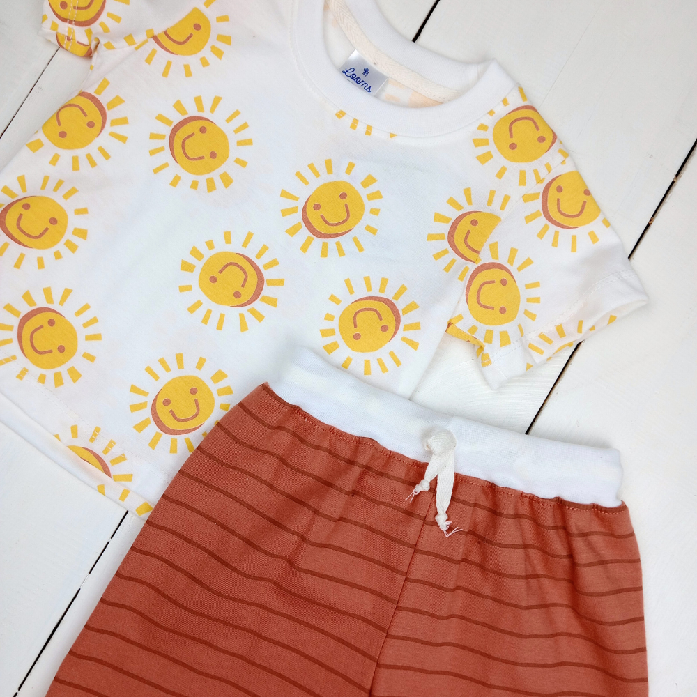 SUNNIES TSHIRT & SHORTS FOR INFANTS  (3-12 MONTHS)