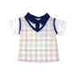 PLAIDS VESTED SHIRT AND SHORTS FOR INFANTS (3-12 MONTHS)