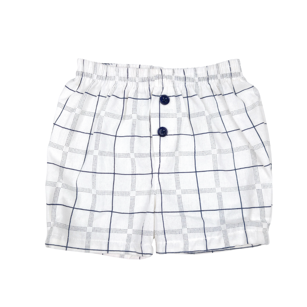 PLAIDS SHIRT AND BLOOMER SHORTS FOR INFANTS (3-12 MONTHS)