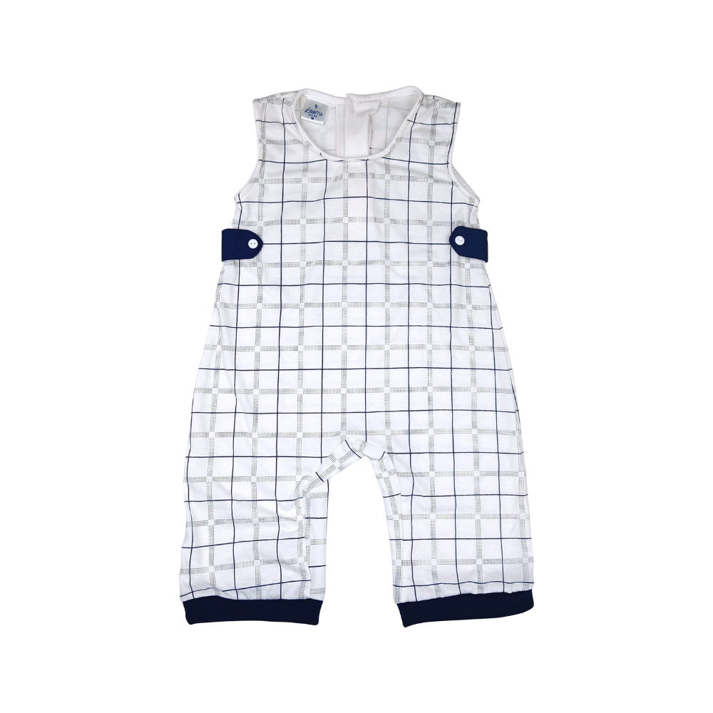 PLAIDS JUMPSUIT FOR INFANTS (3-12 MONTHS)