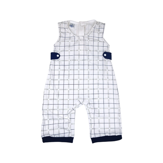 PLAIDS JUMPSUIT FOR INFANTS (3-12 MONTHS)