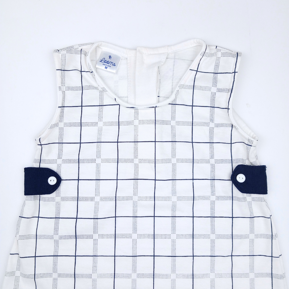 PLAIDS JUMPSUIT FOR INFANTS (3-12 MONTHS)