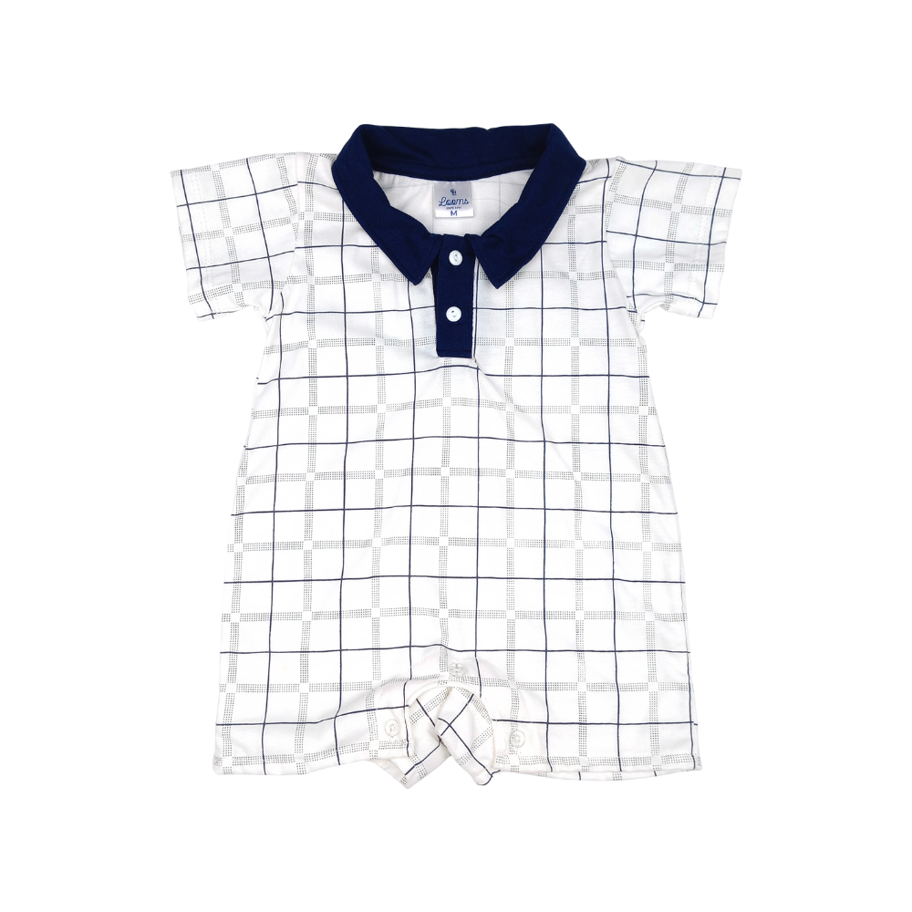 PLAIDS ROMPER FOR INFANTS (3-12 MONTHS)